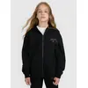 4F bluza dresowa dla dziewczynek rozpinana 4FJWAW25TSWSF1941 czarny