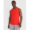 4F koszulka męska bez rękawów treningowa 4FWAW25TFSLM554 czerwony