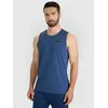 4F koszulka męska bez rękawów treningowa 4FWAW25TFSLM554 niebieski