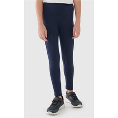 4F legginsy dziecięce bawełniane 4FJWMM00TTIGF220 granatowe