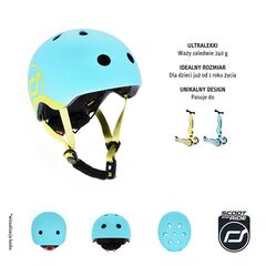 SCOOTANDRIDE Kask XXS-S dla dzieci 1-5 lat niebieski