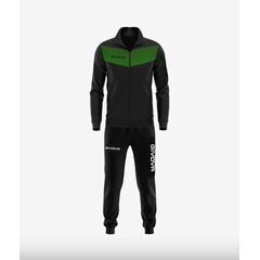 GIVOVA dres sportowy męski komplet bluza i spodnie Triacetato czarny/zielony