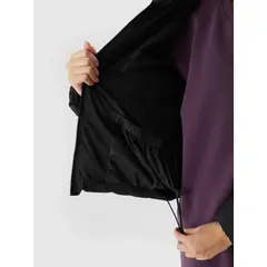 4F kurtka damska zimowa puchowa z kapturem 4FWAW25TDJAF594 czarna