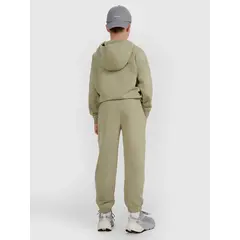 4F spodnie chłopięce z miękkim meszkiem wewnątrz z haftem