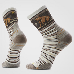 SMARTWOOL skarpety trekkingowe unisex H TC BEAR MDCRW HIKE ASH brązowy