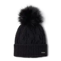 COLUMBIA czapka zimowa damska z pomponem Cable Knit Pom Beanie czarny