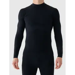 4F bezszwowa bielizna narciarska męska termoaktywna longsleeve 4FWAW25USEAM224 czarny