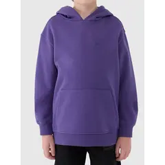 4F bluza dresowa chłopięca z kapturem 4FJWAW25TSWSM1945 niebieski