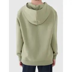 4F bluza dresowa chłopięca z kapturem 4FJWAW25TSWSM1945 zielony