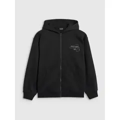 4F bluza dresowa dla dziewczynek rozpinana 4FJWAW25TSWSF1941 czarny