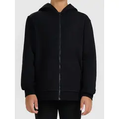 4F bluza dla dziewczynki rozpinana z kapturem 4FJWMM00TSWSF1861 czarny