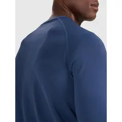 4F bezszwowa koszulka męska treningowa 4FWAW25TFLOM404 niebieski