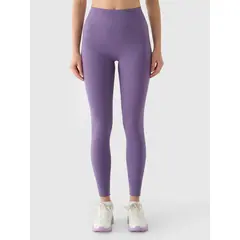 4F bezszwowe legginsy z wykończeniem szybko schnącym 4FWAW25TFTIF359 różowy