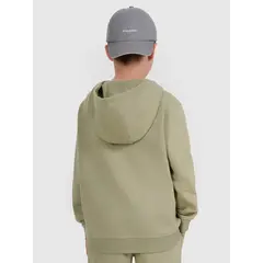 4F bluza dresowa chłopięca z kapturem 4FJWAW25TSWSM1945 zielony