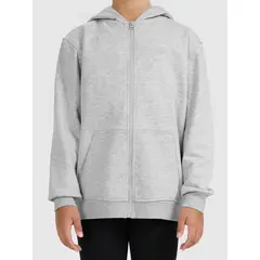 4F bluza dla dziewczynki rozpinana z kapturem 4FJWMM00TSWSF1861 szary