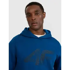 4F bluza dresowa męska z kapturem 4FWMM00TSWSM1766 zielony