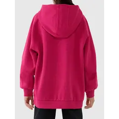 4F bluza dresowa dla dziewczynek 4FJWAW25TSWSF1934 różowy