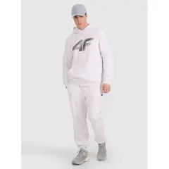 4F bluza dresowa męska z kapturem 4FWMM00TSWSM1766 szary
