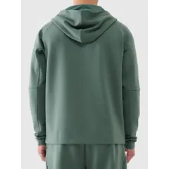 4F bluza męska z kapturem bawełniana 4FWAW25TSWSM1865 zielony