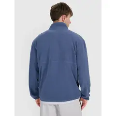 4F bluza polarowa męska polar rozpinany 4FWAW25TFLEM357 niebieski