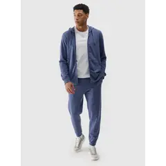 4F bluza rozpinana męska z kapturem 4FWMM00TSWSM1768 niebieski