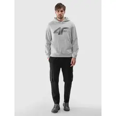 4F bluza dresowa męska z kapturem 4FWMM00TSWSM1766 szary