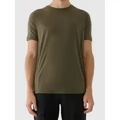 4F koszulka męska z merino 4FWAW25TFTSM1526 zielony