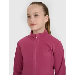 4F bluza polarowa polar dla dziewczynek 4FJWAW25TFLEF346 fioletowy