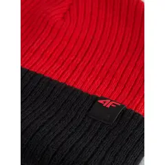 4F czapka o prążkowanym splocie 4FJWAW25ACAPM600 czerwony