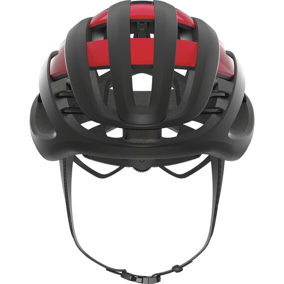 ABUS kask rowerowy AIRBREAKER czarny czerwony