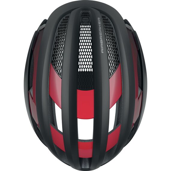 ABUS kask rowerowy AIRBREAKER czarny czerwony