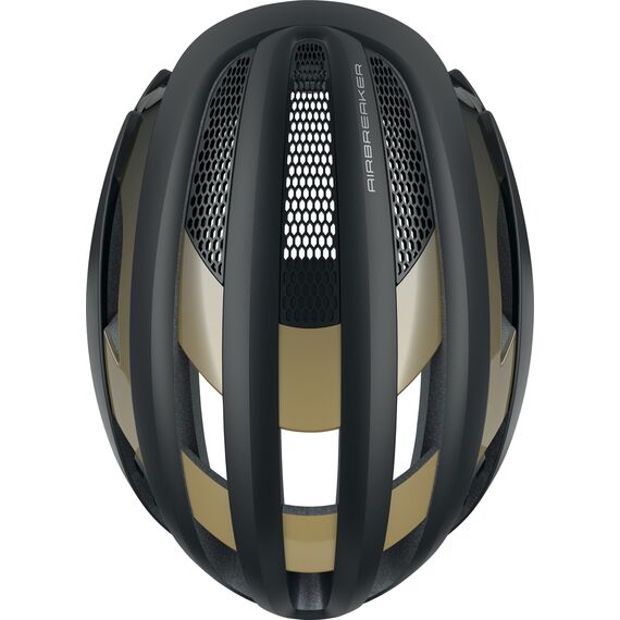ABUS kask rowerowy AIRBREAKER czarny złoty