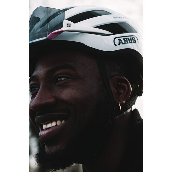 ABUS kask rowerowy WINGBACK biały