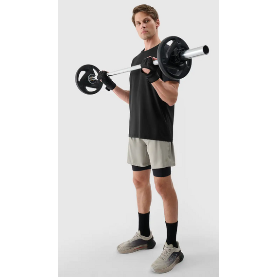 4F t-shirt do ćwiczeń koszulka męska 4FWSS25TFTSM1343 czarna