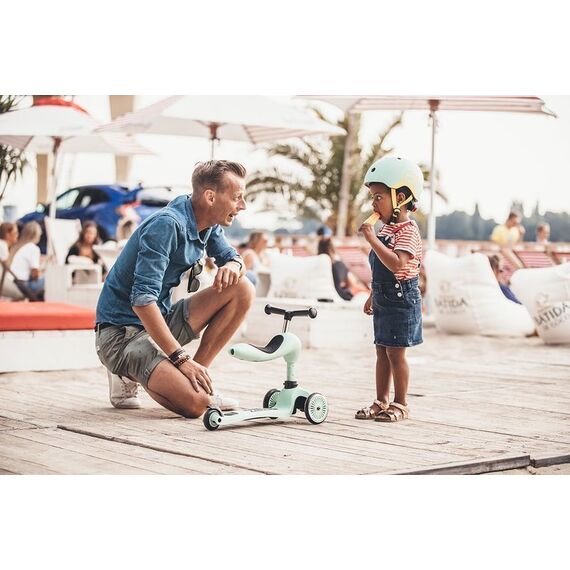 SCOOTANDRIDE Kask XXS-S dla dzieci 1-5 lat zielony