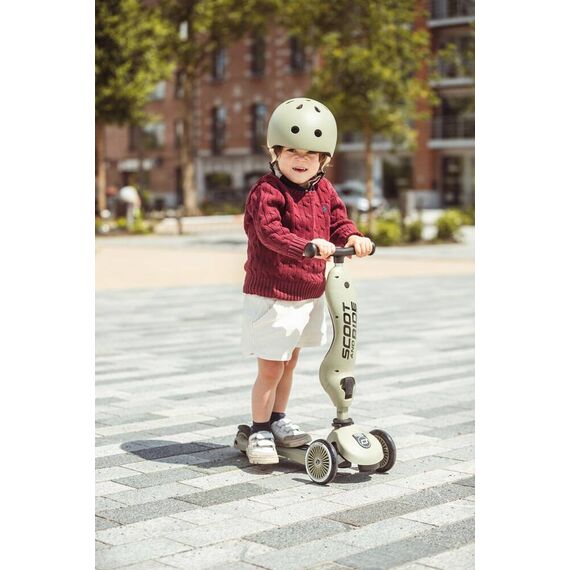 SCOOTANDRIDE Kask XXS-S dla dzieci 1-5 lat zielony