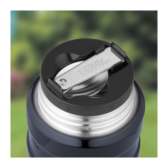 THERMOS termos na jadzenie z składaną łyżeczką fioletowy