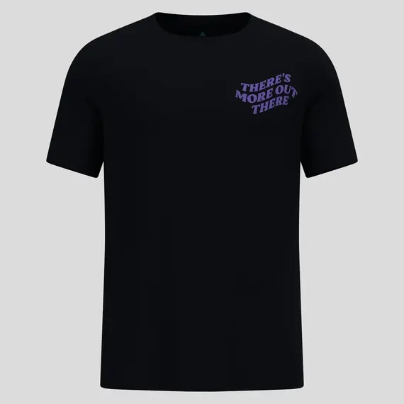 Koszulka męska Odlo ESSENTIAL PRINT T-shirt crew neck s/s czarna