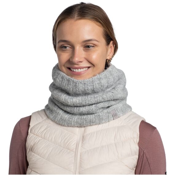 KOMIN BUFF KNITTED NECKWARMER NERLA GREY
