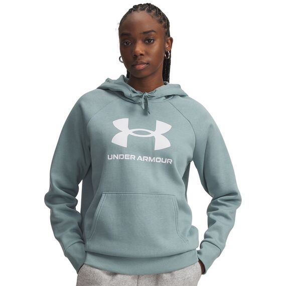UNDER ARMOUR bluza bawełniana damska z kapturem Rival Logo