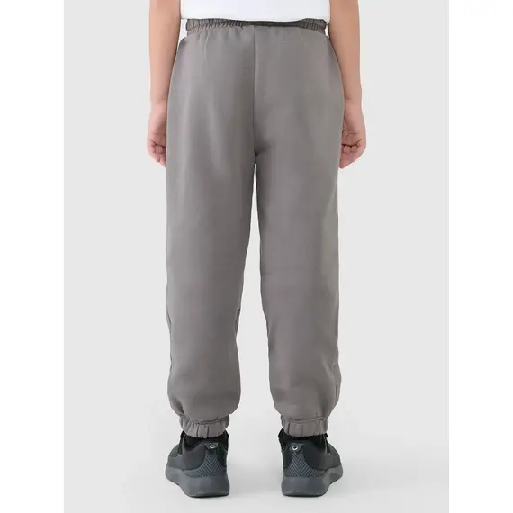 4F spodnie chłopięce z miękkim meszkiem wewnątrz z haftem