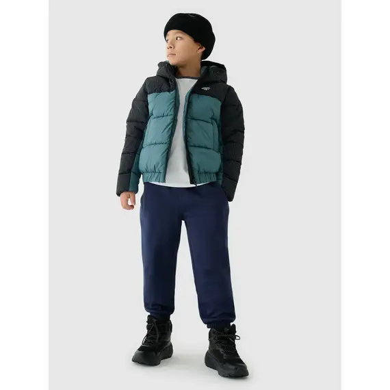 4F kurtka chłopięca puchowa pikowana