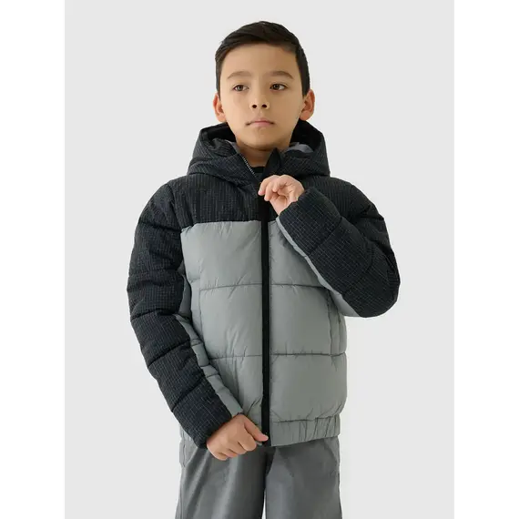 4F kurtka chłopięca puchowa pikowana