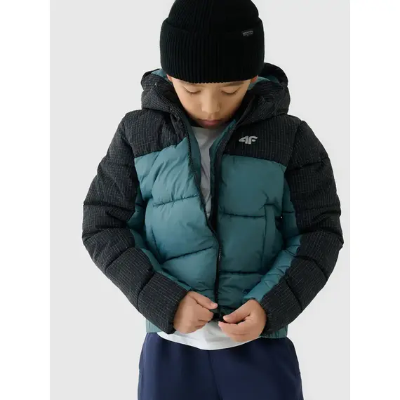 4F kurtka chłopięca puchowa pikowana