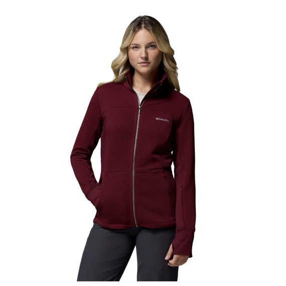 COLUMBIA bluza damska na zamek Roffe Ridge III różowy