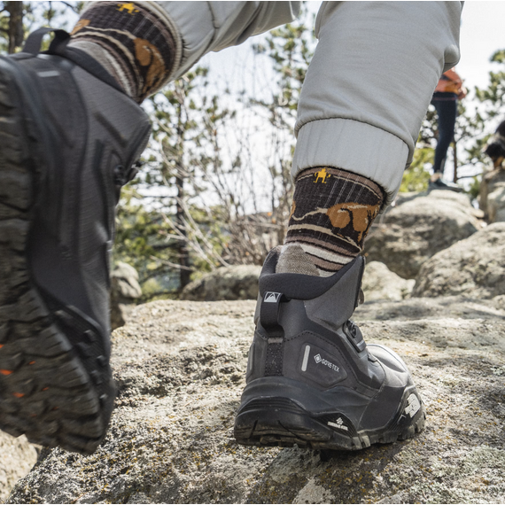 SMARTWOOL skarpety trekkingowe unisex H TC BEAR MDCRW HIKE ASH brązowy