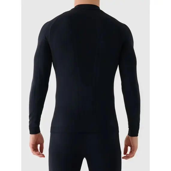 4F bezszwowa bielizna narciarska męska termoaktywna longsleeve 4FWAW25USEAM224 czarny