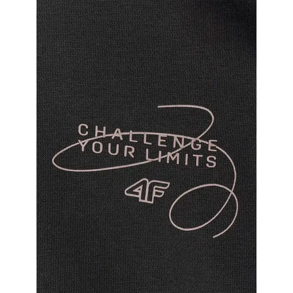 4F bluza dresowa dla dziewczynek rozpinana 4FJWAW25TSWSF1941 czarny