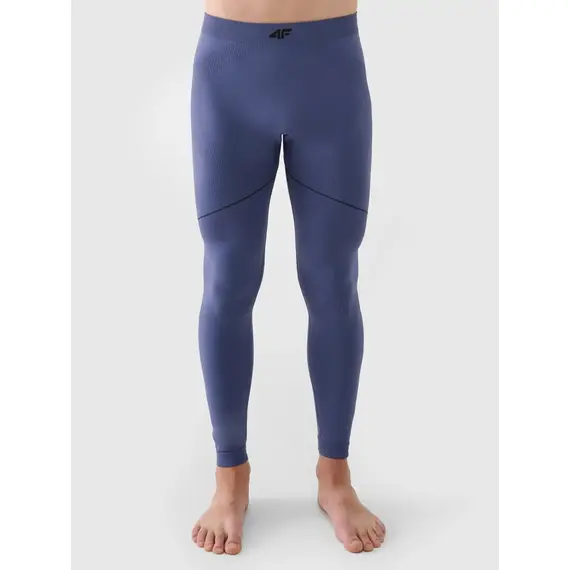 4F bezszwowa bielizna narciarska męska termoaktywna longsleeve 4FWAW25USEAM234 niebieski