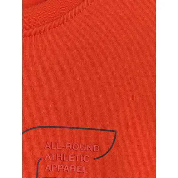 4F bluza dresowa chłopięca bez kaptura 4FWAW25TSWSM1960 czerwony